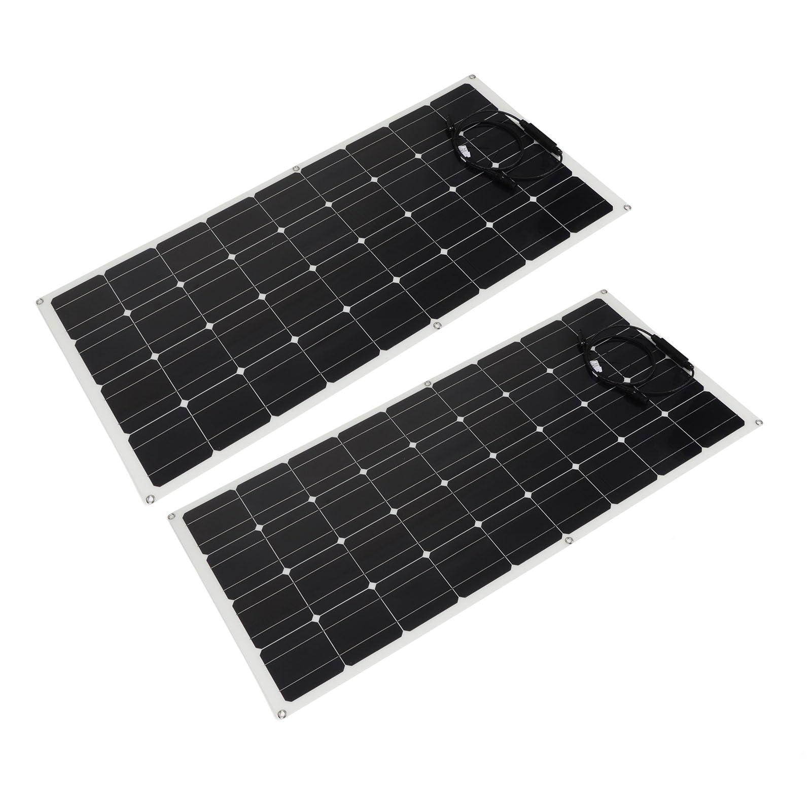 Changor Set di Pannelli Solari Monocristallini da 120 W Regolatore di Carica Solare Durevole e Resistente Agli Agenti Atmosferici per Cabine di e Applicazioni Off-grid