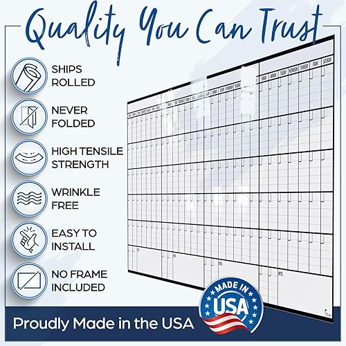 Miniatura 5 de Planificador de pared de borrado en seco