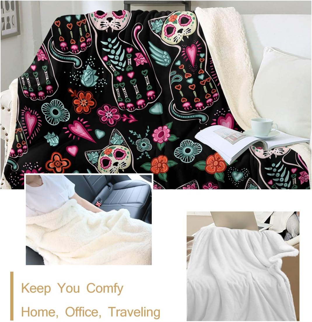 Sleepwish キャットスローと毛布 Baby(30"x40") ピンク