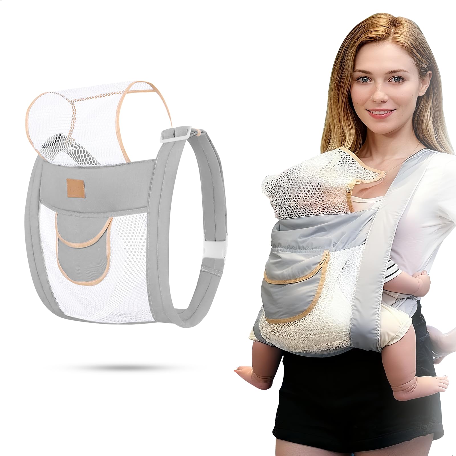 Baby Carrier for 0-36 Months, Stokke Ergonomic Waist Bag, Stokke Waist Bag with Adjustable Straps