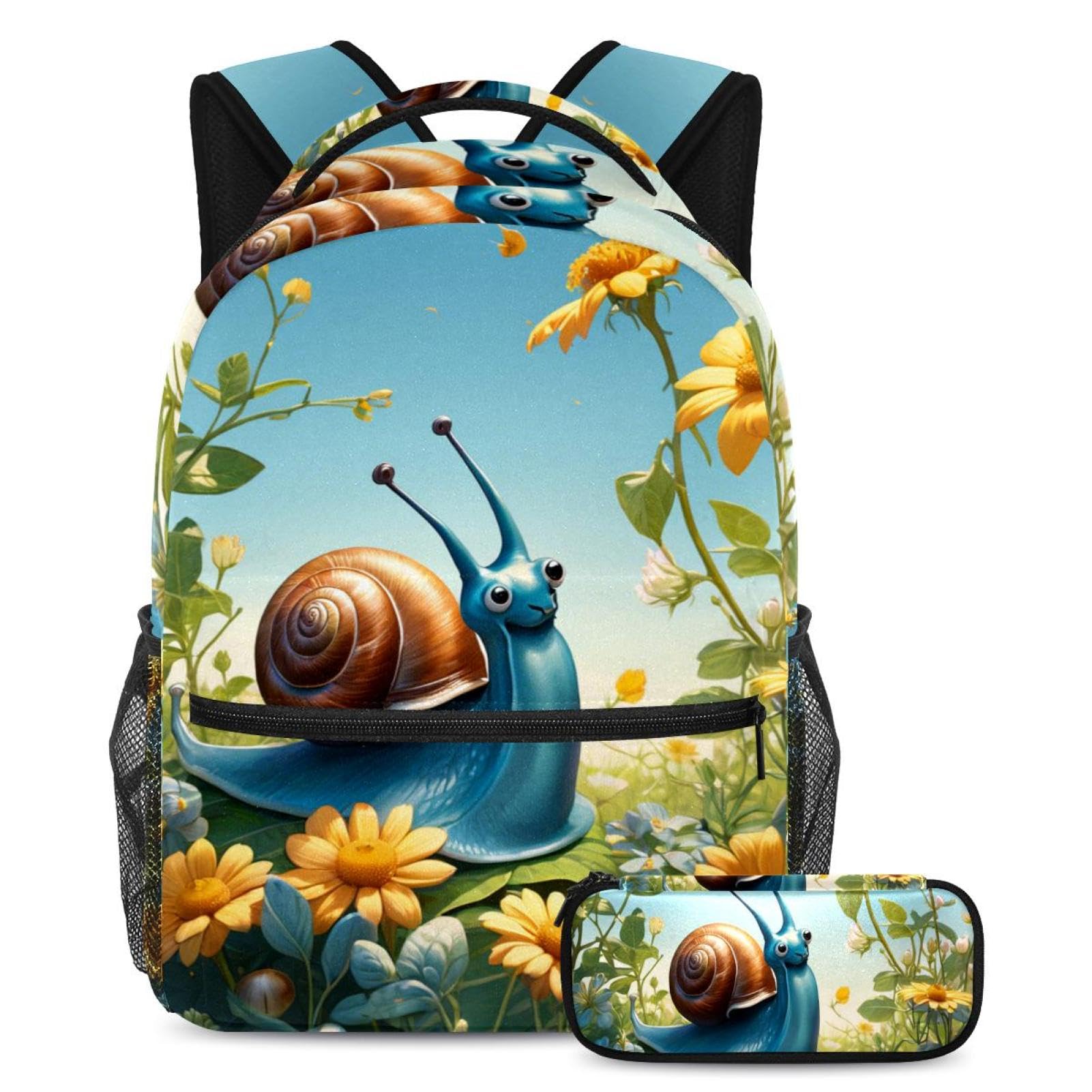 Ensemble de cartable sac à dos et trousse à crayons pour garçons filles multicolore - 7