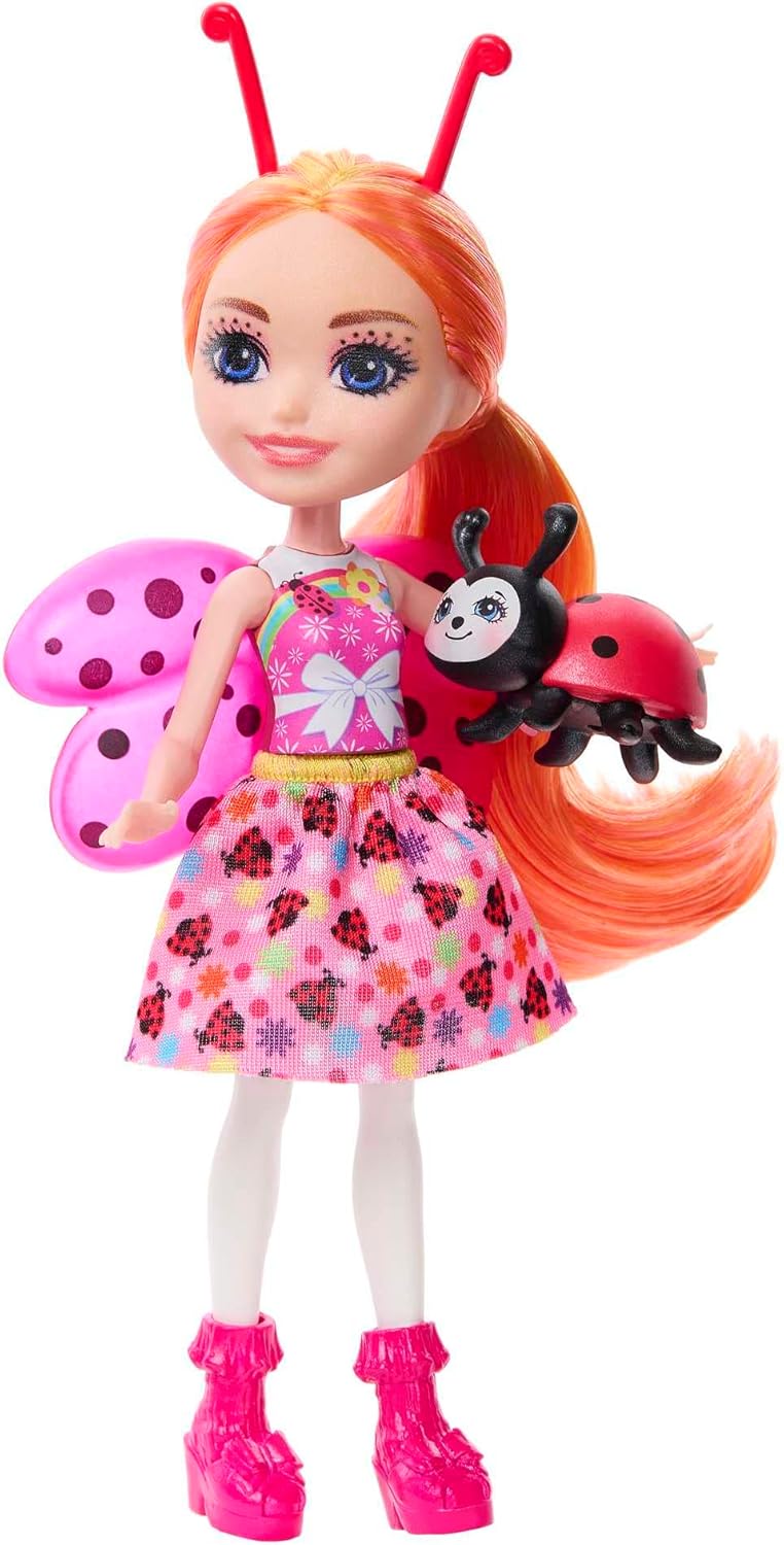 Enchantimals Ladybug and Bestie Doll with Ladybug Pet, Toy +4 Years (Mattel HNT57)