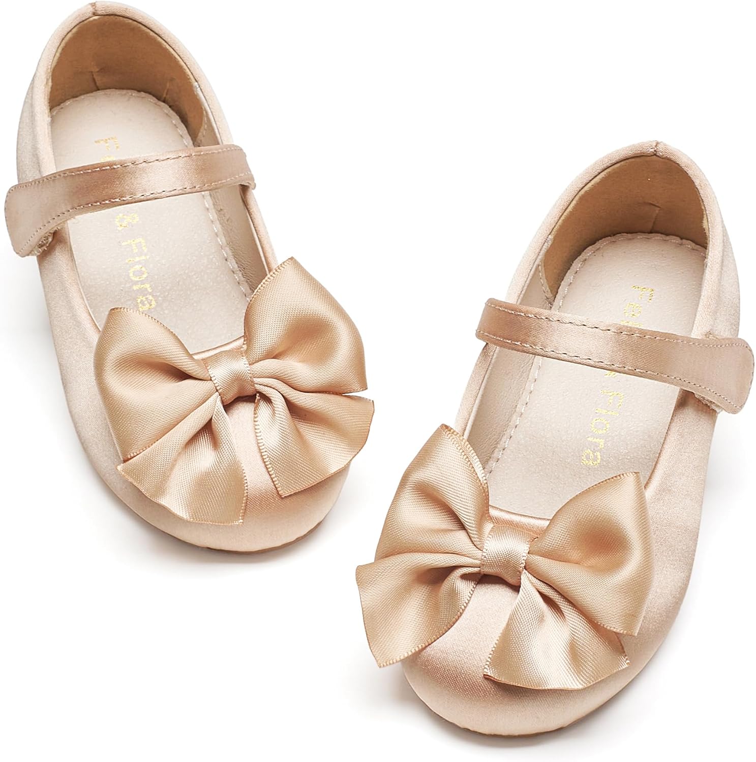 Felix & Flora Toddler Flower Girl Dress Shoes - Girl Ballet Flats Party School Shoes Wedding