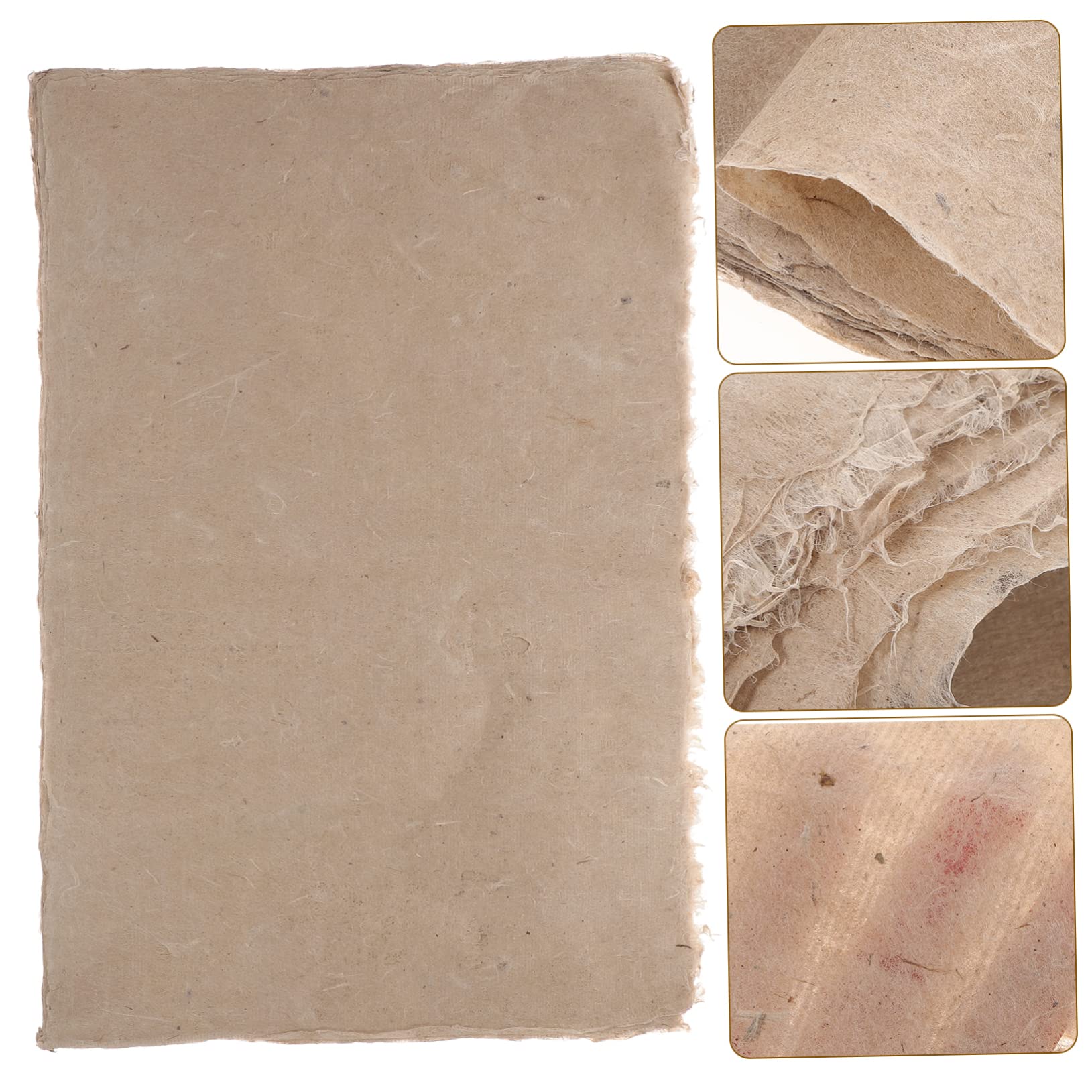 TEHAUX 50hojas Papel De Caligrafía Vintage Natural De Papel De Arroz Chino Para Caligrafía y Pintura Para Escritura y Arte