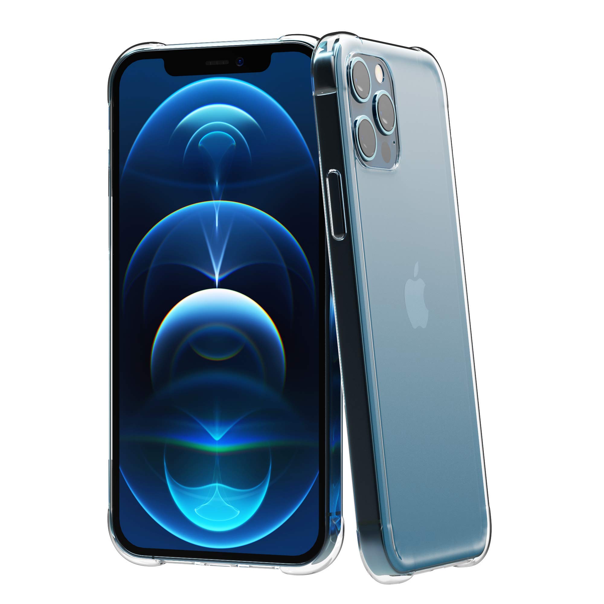 VivuzonoClear Case For Iphone 12 Pro Max Transparent Light Weight Cushion Corner Technology Protective Case