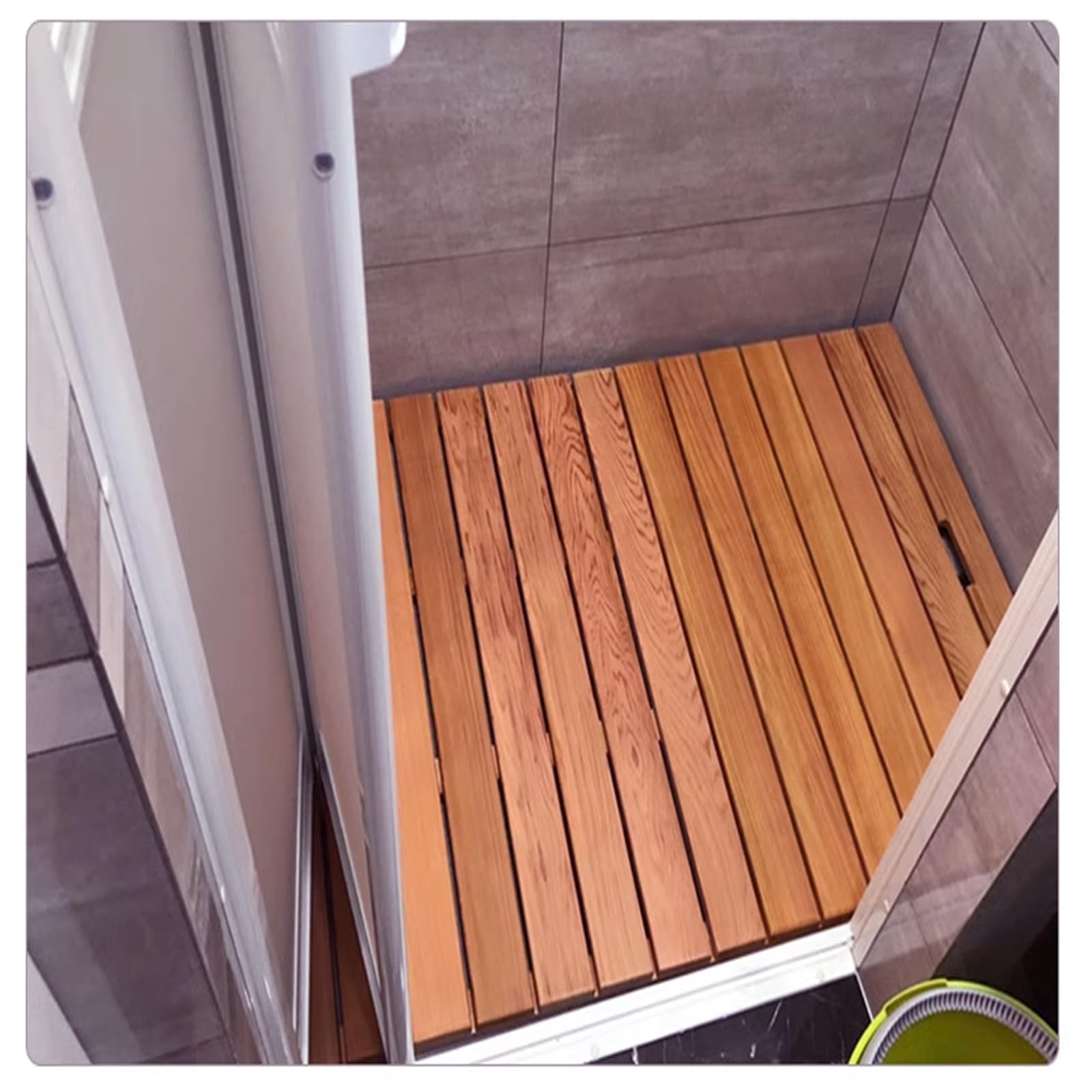 Mehrzweck-Badematten für Badezimmer, anpassbare Bambus-Badematte, rutschfeste Badematte aus Holz, rechteckige Duschmatte aus natürlichem Holz, Badewannenmatten, Küchenmatte, mit rutschfesten