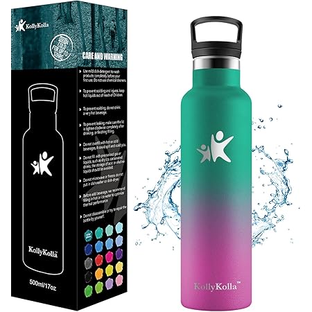 Amazon Kollykolla 子供用水筒 350ml 直飲み ストロー付き水筒 保温保冷キッズボトル 超軽量 真空断熱 二重構造 魔法瓶 360 漏れ防止 おしゃれ水筒 軽量 スリム 女の子 男の子 保育園 小学生 炭酸も入れられる水筒 Kollykolla 水筒 マグボトル