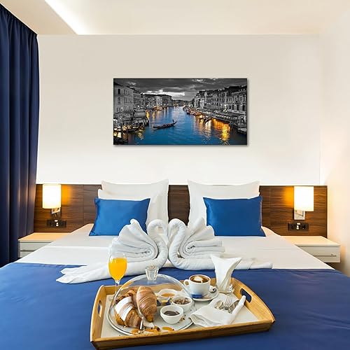 Miniatura 4 de LevvArts Lienzo de Italia para pared, hermoso paisaje del Gran Canal, impresiones fotográficas de horizonte de Venecia, póster para el hogar,