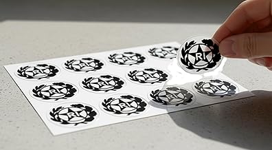 Code 212 Pack of 12 Stickers for Car and Motorcycle Number Plate with Logo RI Logo in Transparent PVC Resistant and Waterproof Easy to Apply Ideal for Restorations (13 x 13 mm)