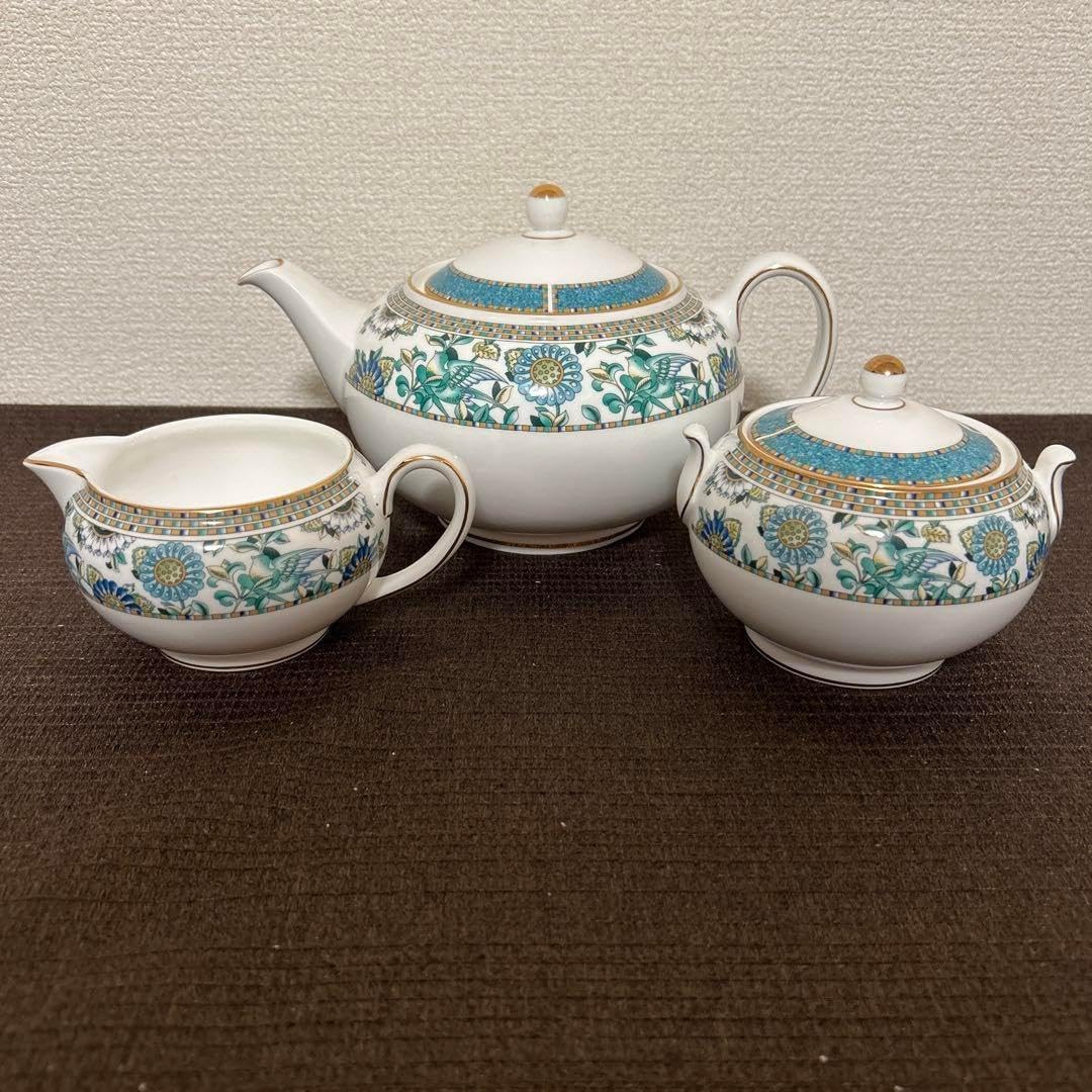 ブルーフルーテッド　プレイン　オープンシュガー ロイヤルコペンハーゲンブルーフルーテッドプレインリーフ型オープン