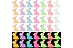 Luminous Mini Rabbit Miniature Figures Decorations