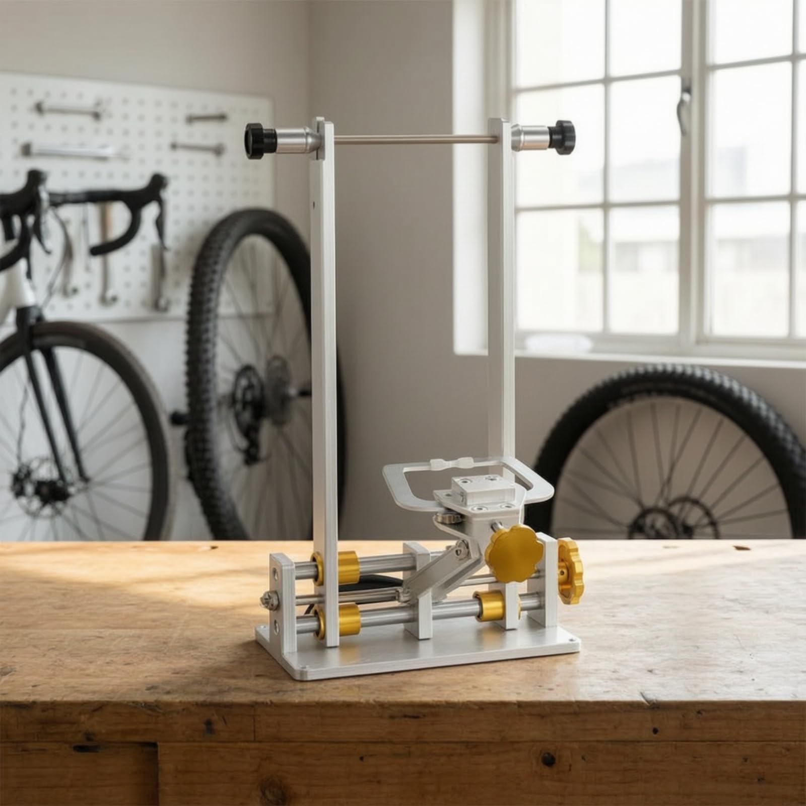 Fahrrad-Zentrierständer präzise Zentrierständer aus Aluminium leicht zu bedienen Fahrrad-Trimmständer für Fahrradmechaniker