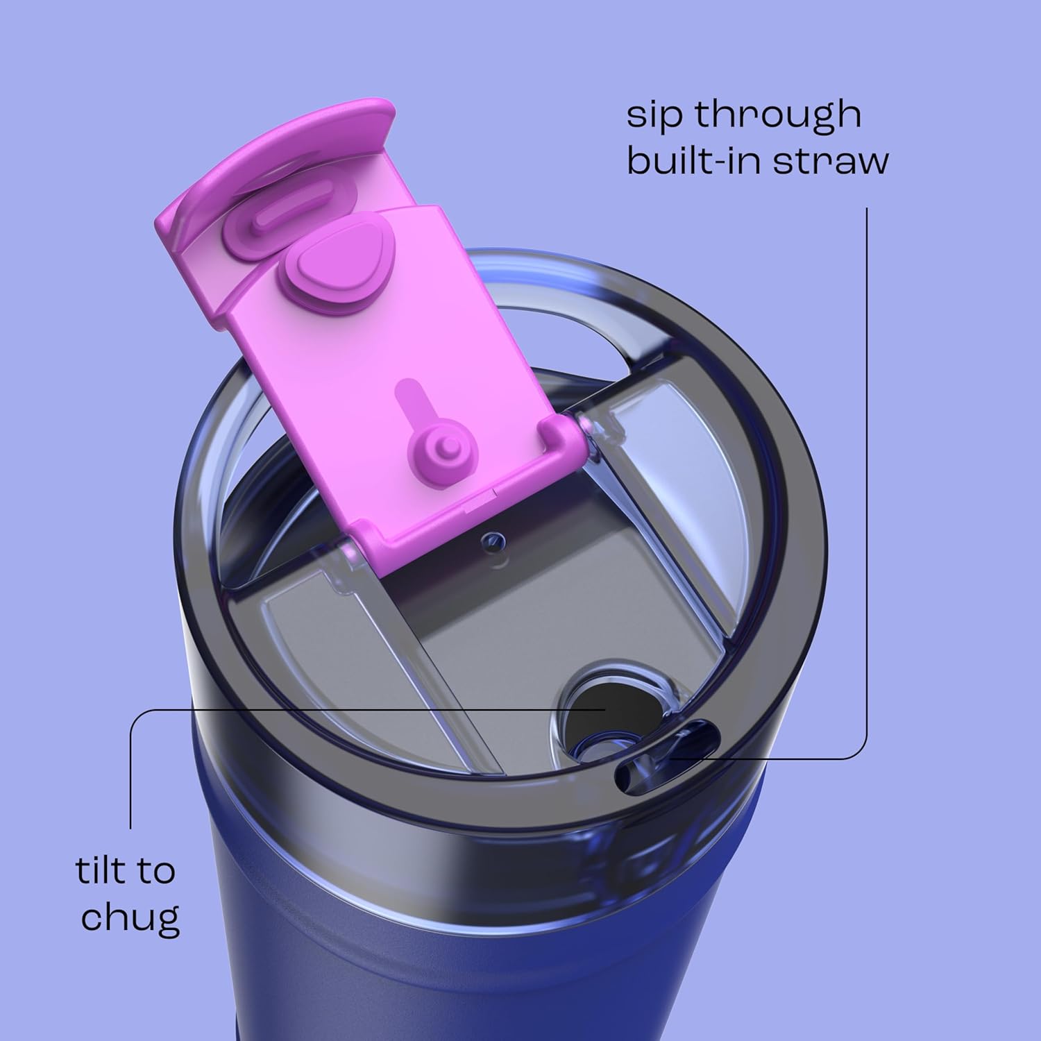 bubba 32 oz Dualsip Insulated Stainless Steel Water Bottle with Straw - Reusable, Leakproof, Lightweight, Dishwasher Safe, Lead-Free and BPA-Free, Ocean Energy