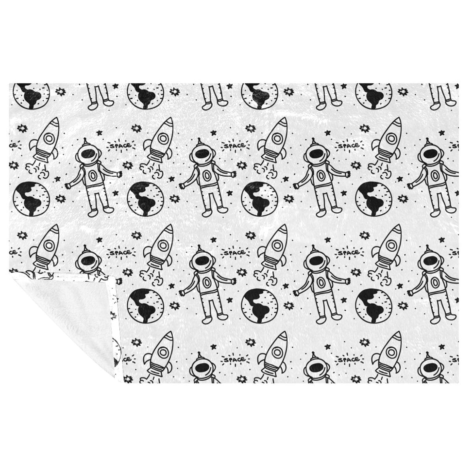 Couverture astronaute douce plaid chaud enfant adulte lit canapé camping