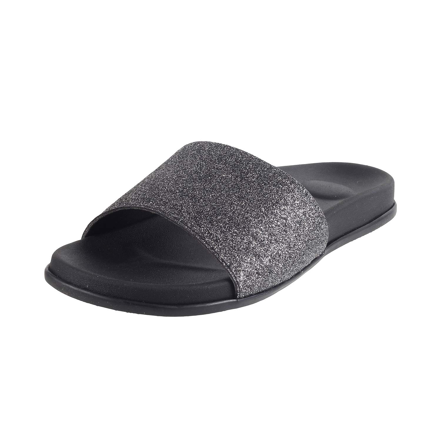 Metro Womens Black Glitter Finish Casual Fashion Slip Ons UK/4 EU/37 (41-3957) (B08XJW3S73) Amazon Price History, Amazon Price Tracker