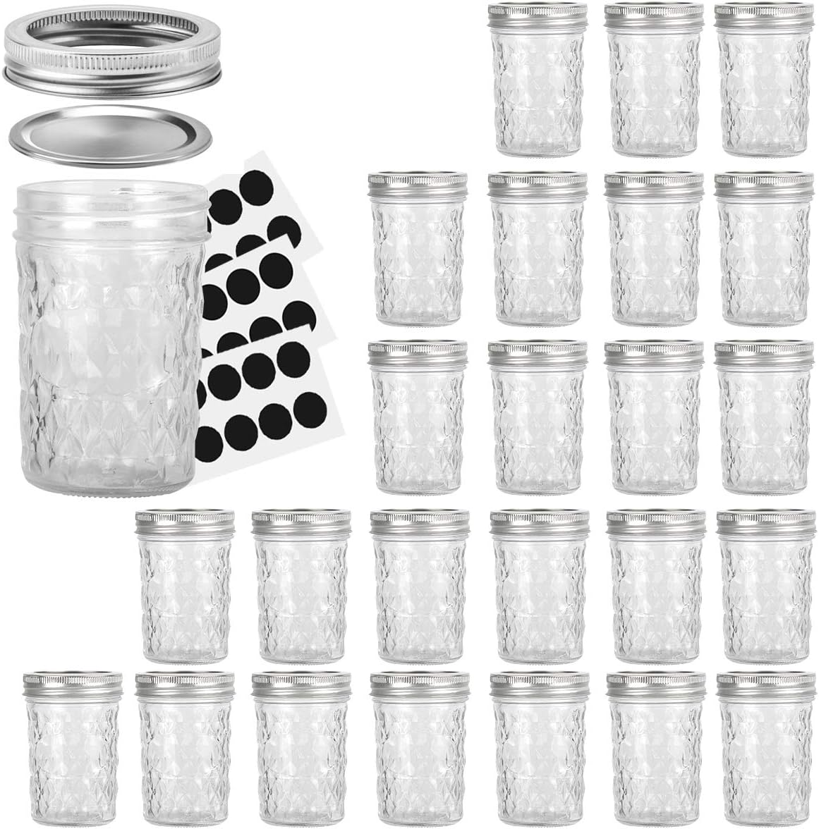 8 oz-24 pack with lids