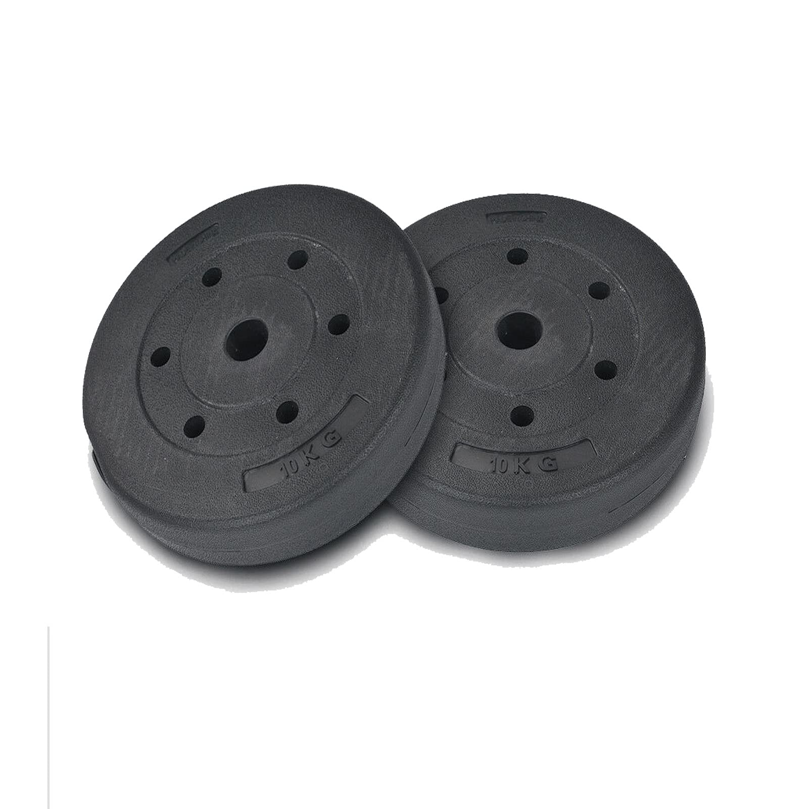 Trintion Standard Weight Plates Set 10kg x 2 Dumbbell Lifting Training Plates for Home Gym Increase Muscle Endurance Fitness Exercise Equipment
