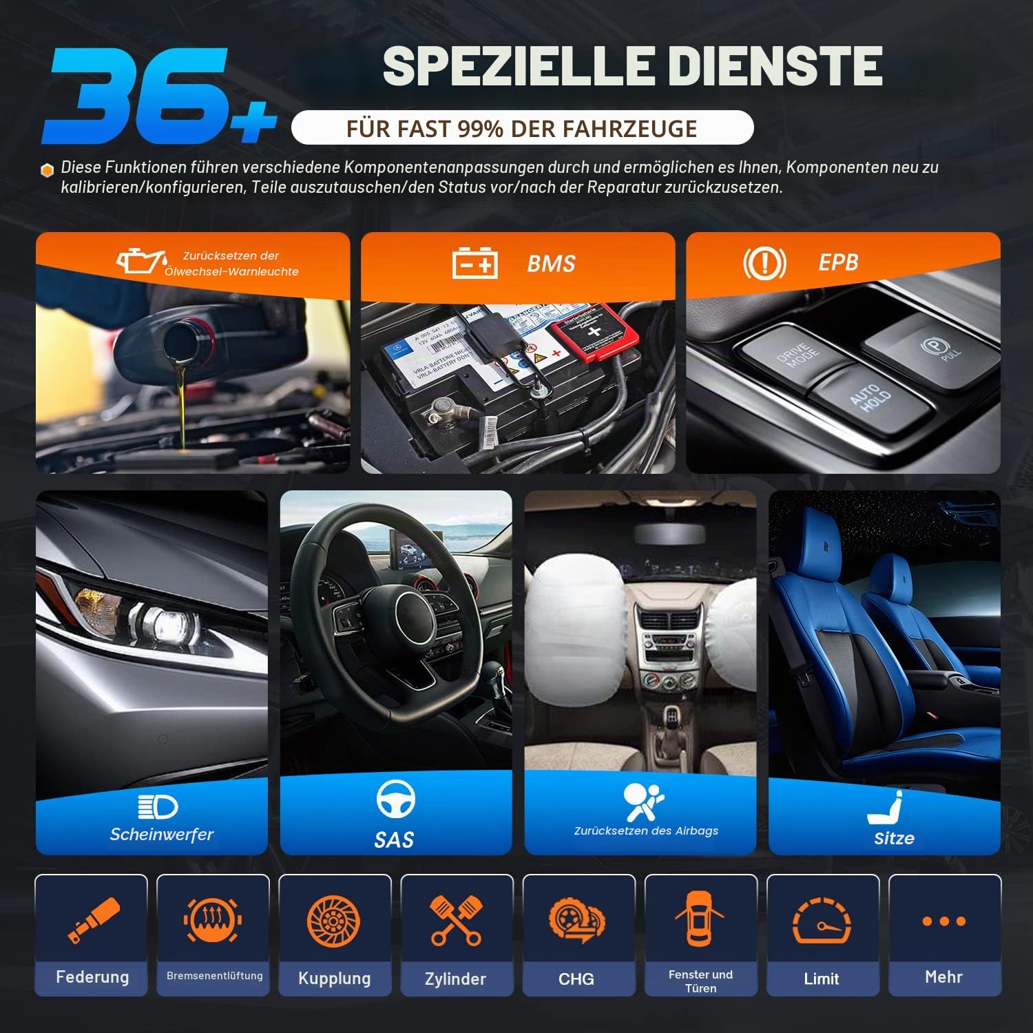 Autel MaxiCOM MK908 II 2026 Android 10 Auto Diagnosegerät mit €60 MV108S | Aktualisierte Ver. von MK908 MK906 Pro, AutoScan 2.0, Erweiterte ECU Codierung, Bidirektionale, 36+ Services, Alle Diagnosen