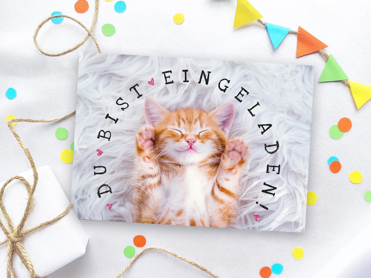 Minkocards 12 Einladungskarten zum Kindergeburtstag Kino Mädchen Jungen Kino-Party Katze coole Einladungen Geburtstag Mädchengeburtstag Jungengeburtstag