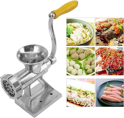 Miniatura 8 de Fdit Manual Meat Grinder, Small Meat Mincer with Handle Poultry Mincing Chopper Tools for Restaurants Butcher Shops