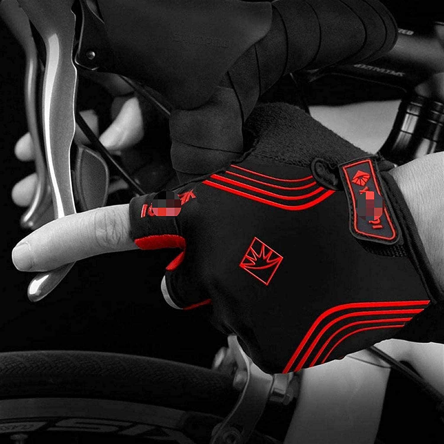 Fahrradhandschuhe, Halbfinger-Handschuhe, Fahrradhandschuhe, Sporthandschuhe, Gewichtheberhandschuhe, Trainingshandschuhe für Herren und Damen, Fitness-Handschuhe mit voller Handfläche