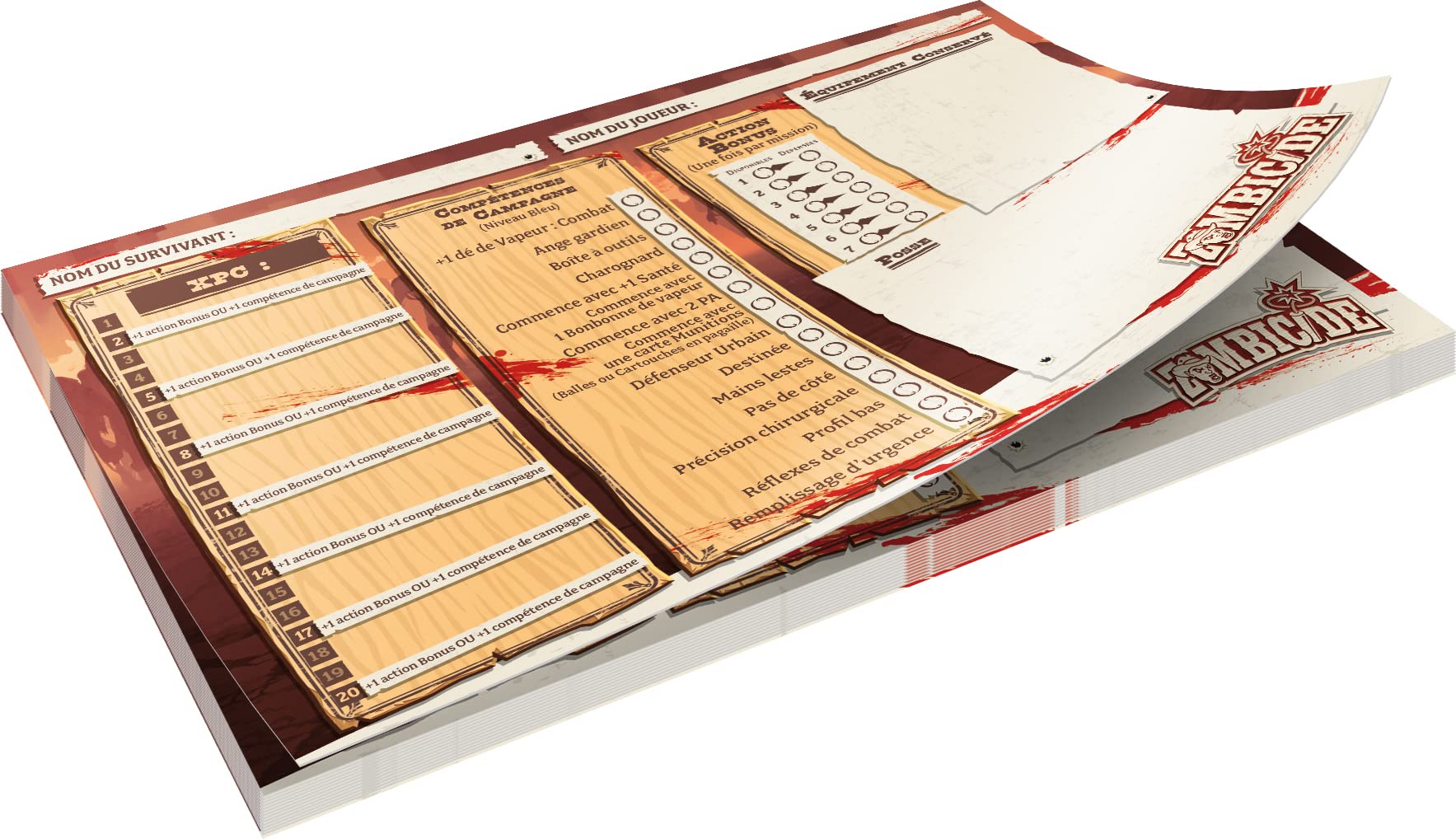 Asmodee Cmon Zombicide Undead Or Alive – Erweiterung: Gear and Guns – Gesellschaftsspiele – Brettspiele – Spielfiguren – Spiel ab 14 Jahren – 1 bis 6 Spieler – französische Version
