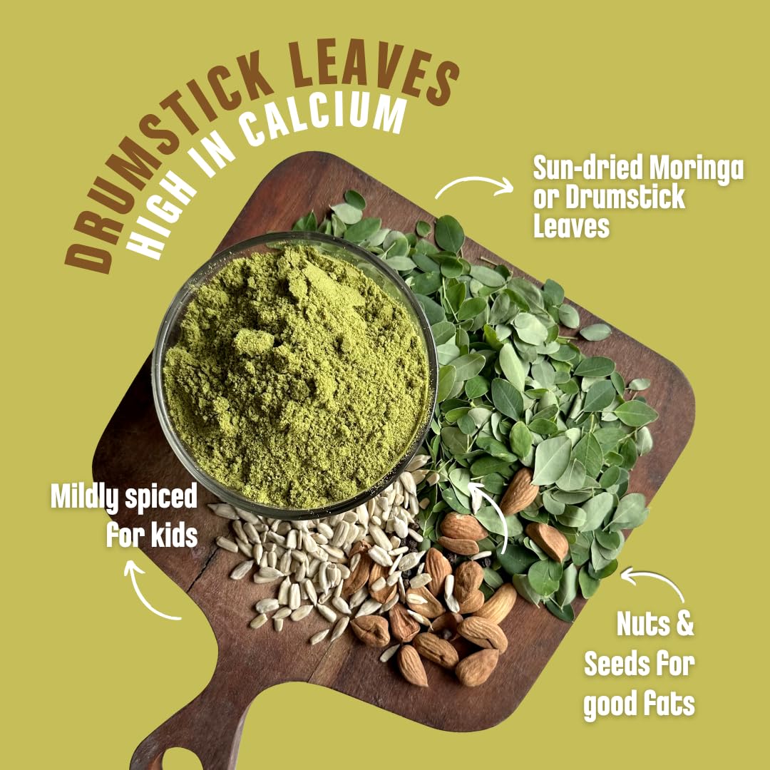 Early Foods - Trial Pack Combo of 5 Chutney Powders (Curry Leaves Almonds, Pumpkin Seeds, White Sesame, Black Sesame & Moringa) 50g x 5 | Instant Chutney Podi | Idli Dosa Chutney Podi - Image 6 thumbnail
