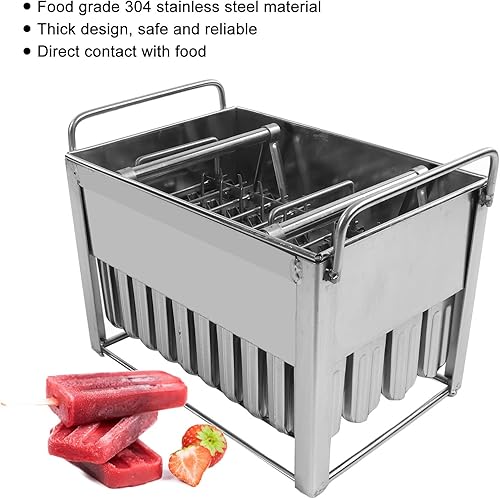 Miniatura 5 de 40 piezas de acero inoxidable, máquina multifunción, máquina comercial de helados con tapa, soporte desmontable y recargable para el hogar