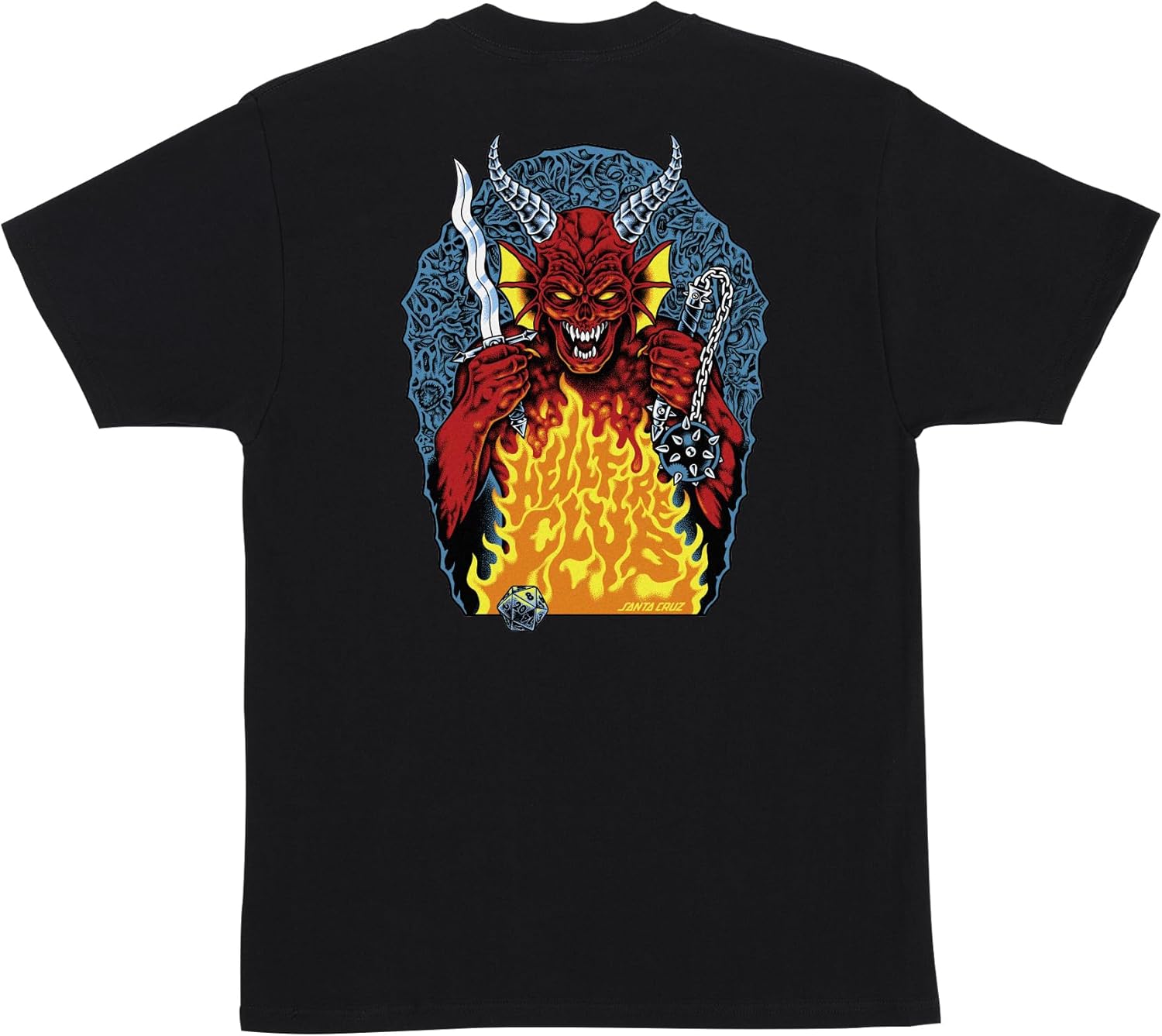 SANTA CRUZ Stranger Things Hellfire Pit Mens T-Shirt