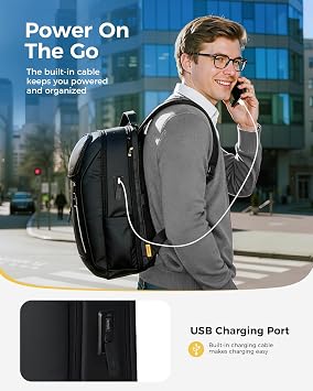 Laptop Backpack for Men, 17.3 Inch 30L Business Rucksack