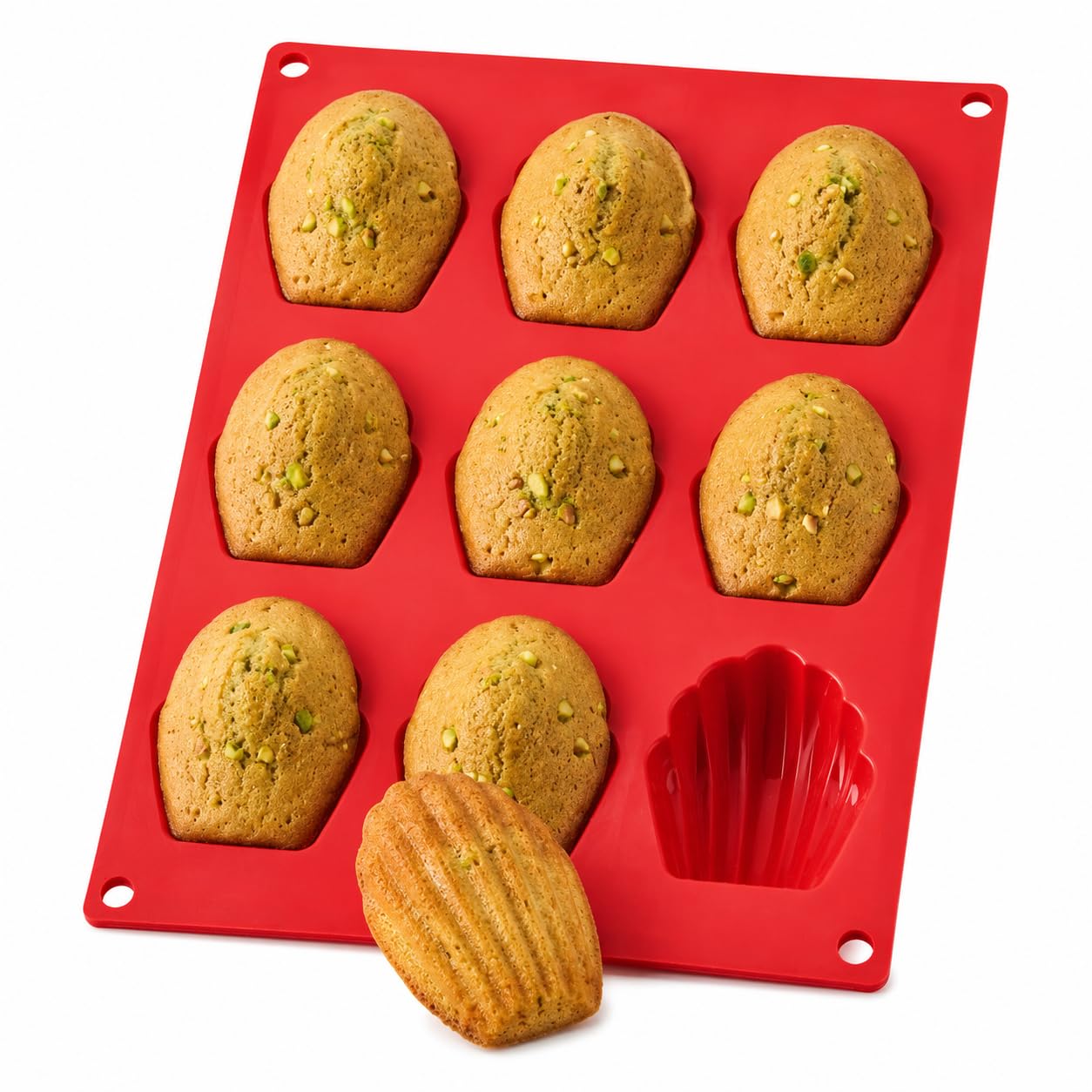 Harold Import Co. Mrs. Anderson's Baking Madeleine Pfanne, antihaftbeschichtet, europäisches Silikon