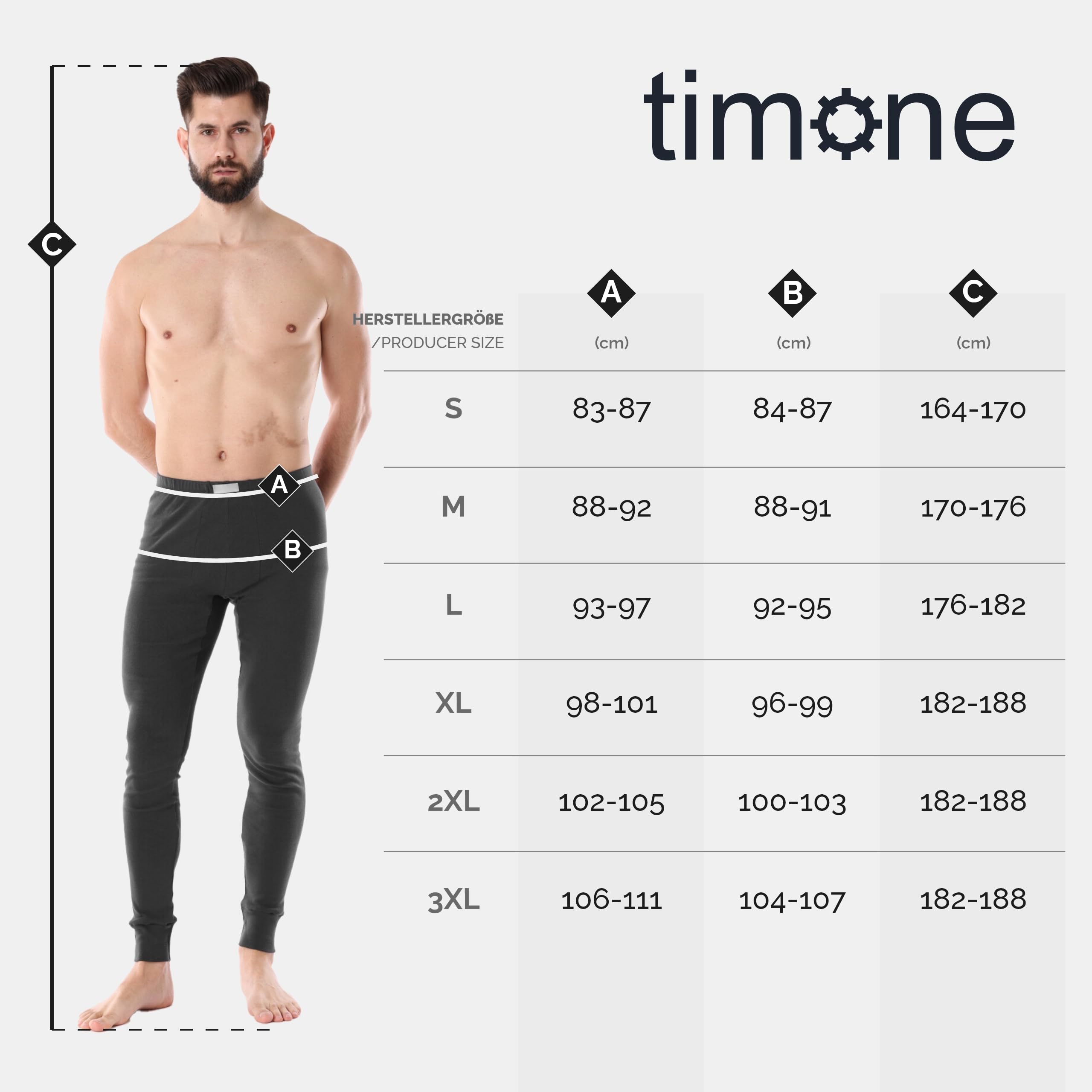 Timone Calzoncillos Largos Ropa Térmica Hombre TI30-127