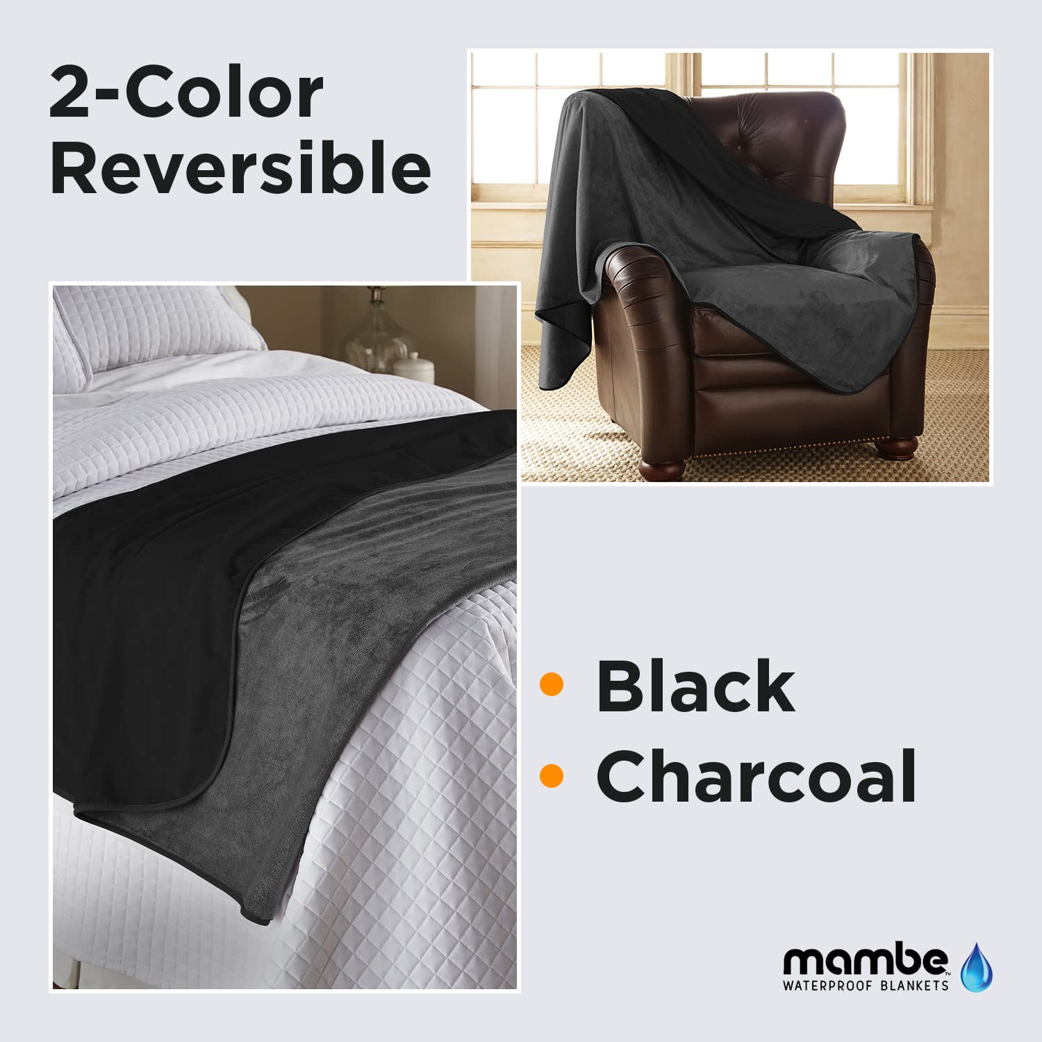 Coperta Impermeabile YISURE 230x200cm - Grigio/Viola Per Coppie - Foto 13