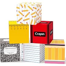 Tenceur 6 Pcs School Themed A Back to School Balloon Boxes, Classroom Decor