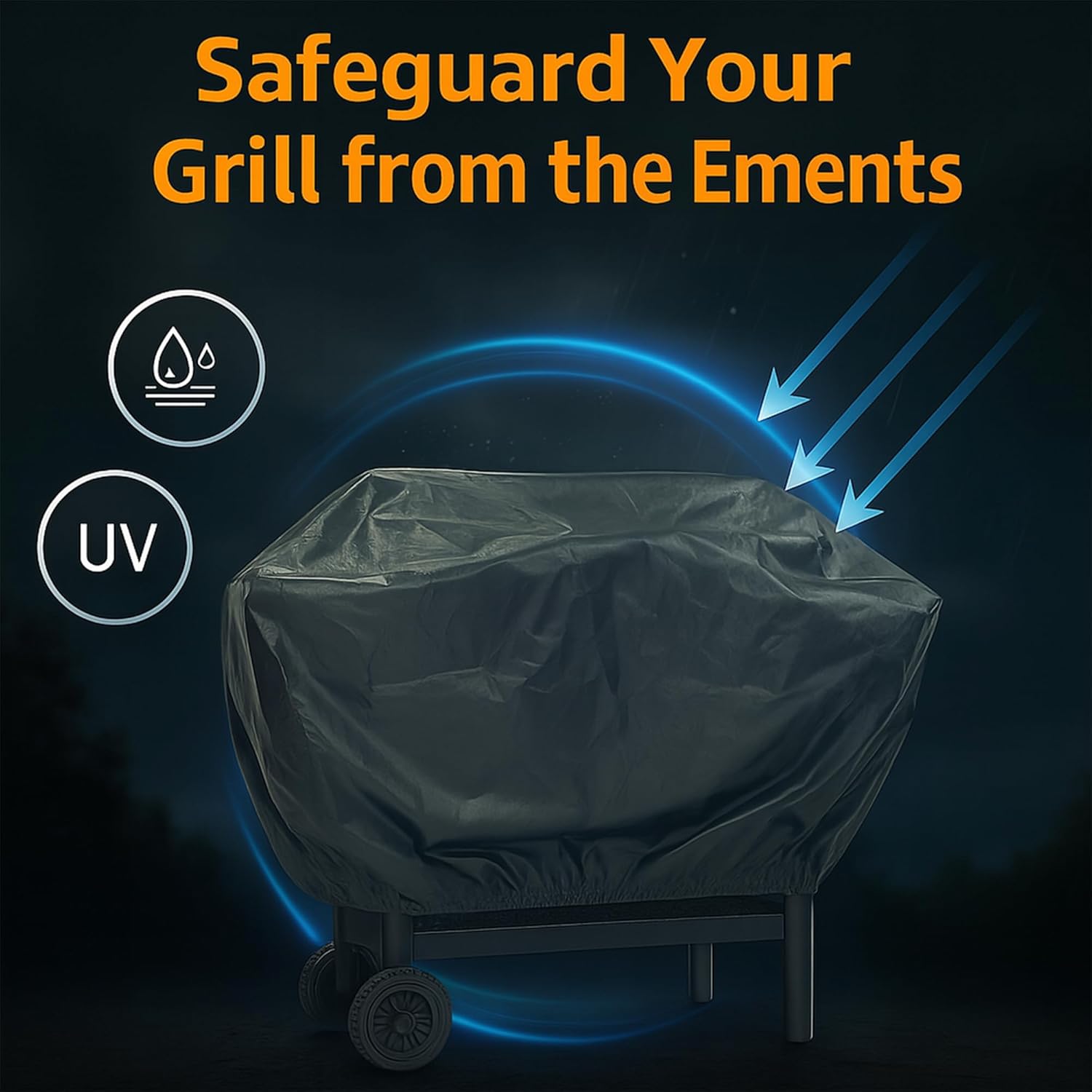 Realcook Barrel Charcoal Grill with Cover