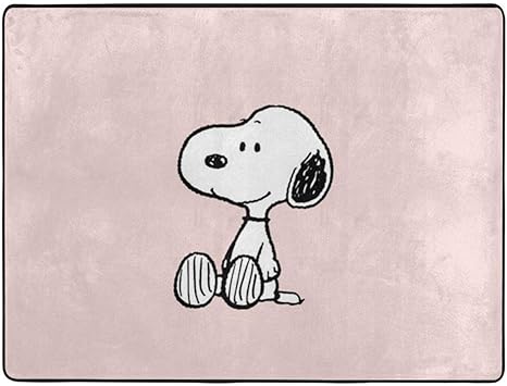 Amazon スヌーピーが地面に座っている壁紙 カーペット オールシーズン 肌触りが柔らかい ふわふわ 滑り止め付 おしゃれ かわいい ラグマット 1x160x1 2cm Pyddp ホーム キッチン 通販