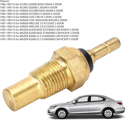 Miniatura 4 de High Precision Water Temperature Sensor,Water Temperature Sensor, Coolant Temperature Sensor for Prelude, OE Replacement