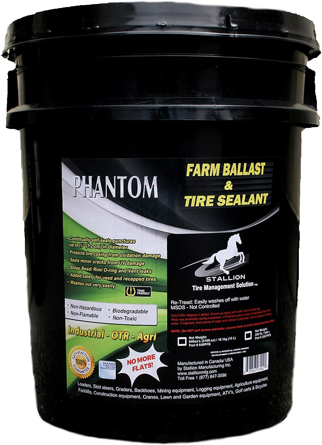 Phantom Farm Ballast and Tire Sealant Superior Performance Tire Repair Stop Leaks Extend