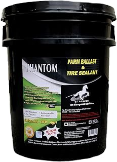 Phantom Farm Ballast and Tire Sealant - Superior Performance - Tire Repair - Stop Leaks – Extend Tire Life – All Weather – Slow Speed – ARDL Approved (5 Gal Pail, Phantom)