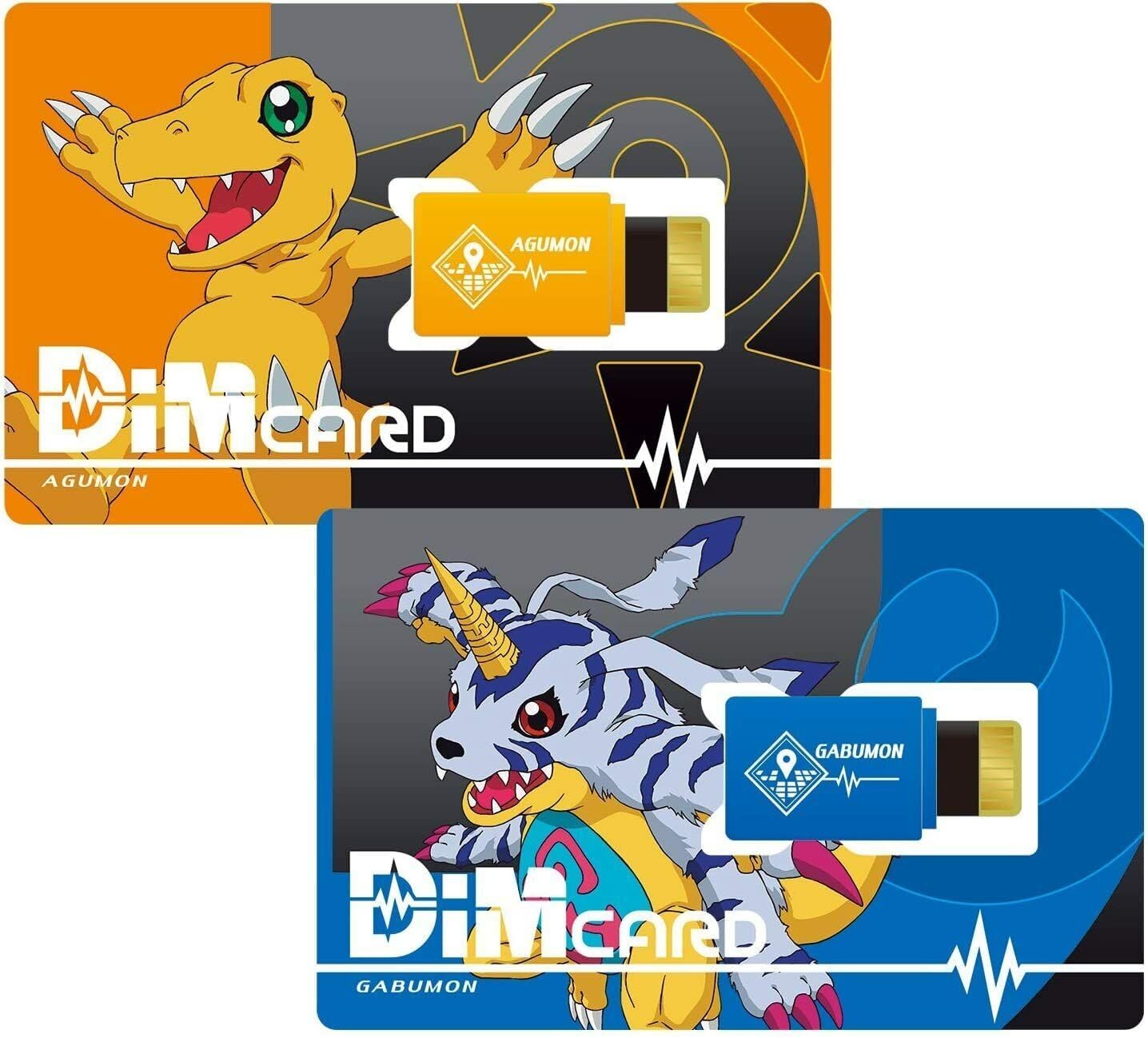 Digimon Adventure DiM Cards | Agumon & Gabumon Expansion for Vital Bracelet Fitness Tracker | Train, Battle & Collect Digimon