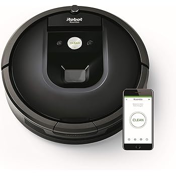 iRobot Roomba 981 Saugroboter mit 3-stufigem Reinigungssystem, Raumkartierung, Teppich-Turbomodus, zwei Multibodenbürsten, WLAN Staubsauger Roboter für Hartböden, Teppiche und Tierhaare, App-Steuerung