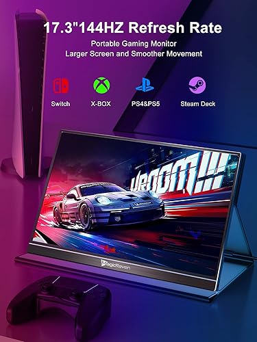 Miniatura 3 de Monitor portátil 4K, monitor de computadora portátil IPS de 15.6 pulgadas 3840 x 2160, 15001, 350 nits USB C HDMI, pantalla de juegos con altavoces