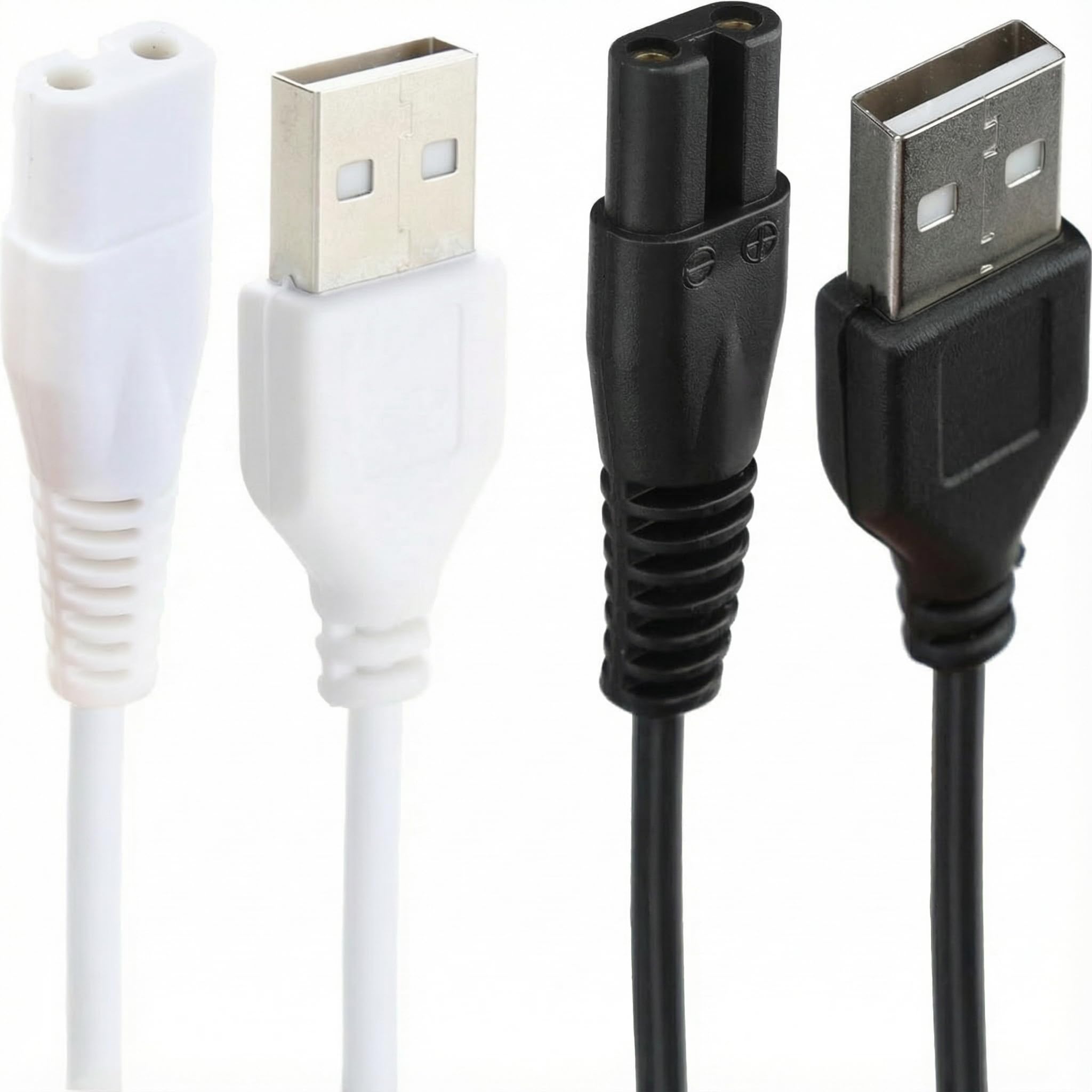 2 Pack Water Flosser Charging Cord, Portable Replacement USB Charging Cable Compatible with FC156 FC1591 FC159 FC256 FC259 Water Flosser 5V Flashlight Shaver Hair Trimmer-image-0