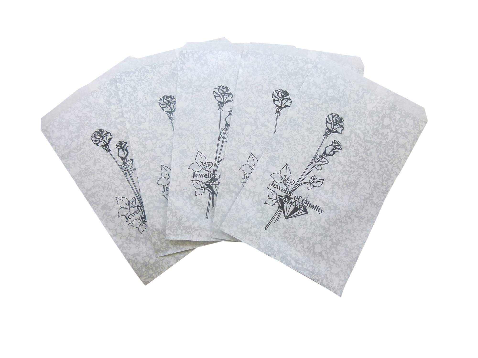 CuteBox Goldtone Jewelry of Quality Flat Paper Gift Bags 100pcs (8.5" x 11") for Retail, Merchandise, Packaging, Handmade Goods, Arts and Crafts, Outdoor Events, Holidays, Weddings