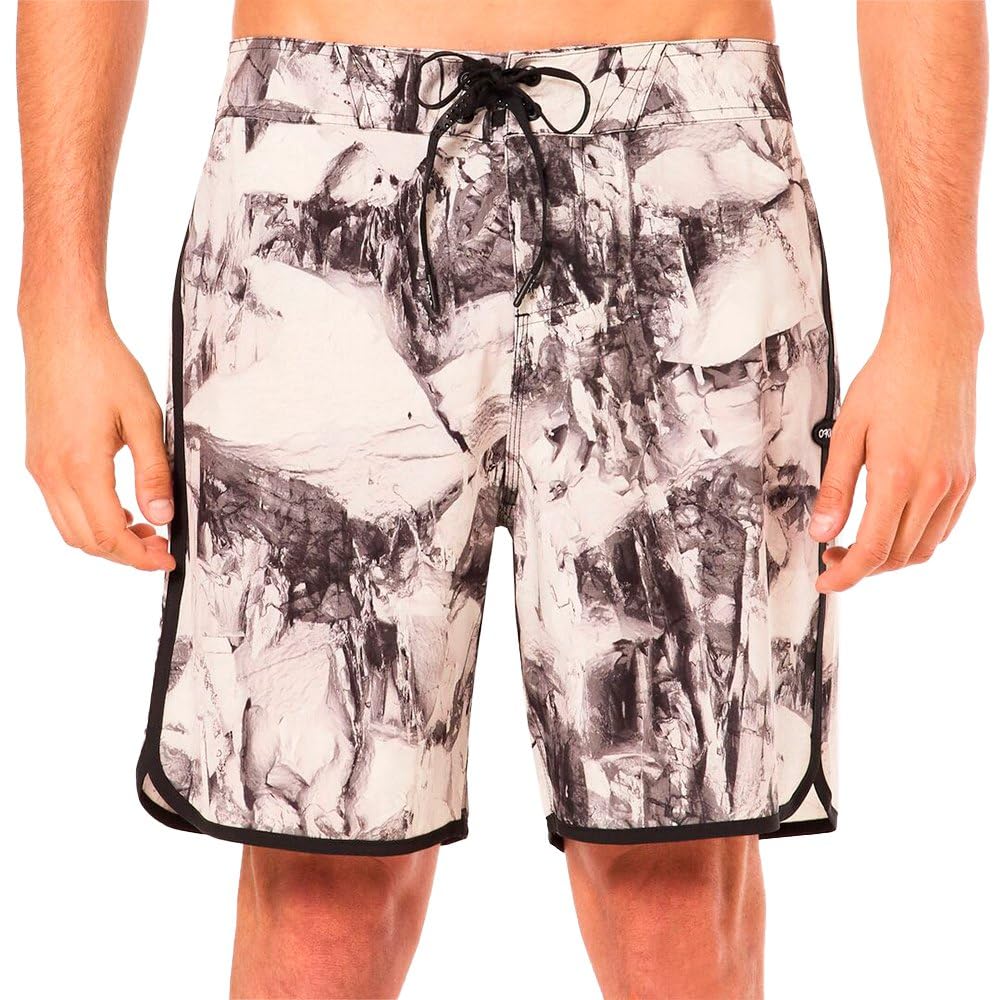 Oakley Men's Standard Session Recycled 19" Boardshort, Grey, 34