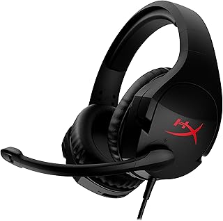 HyperX Cloud Stinger - Auscultadores de Gaming, Multiplataforma, Drivers de 50 mm e áudio envolvente, rotação 90º, Preto e Vermelho