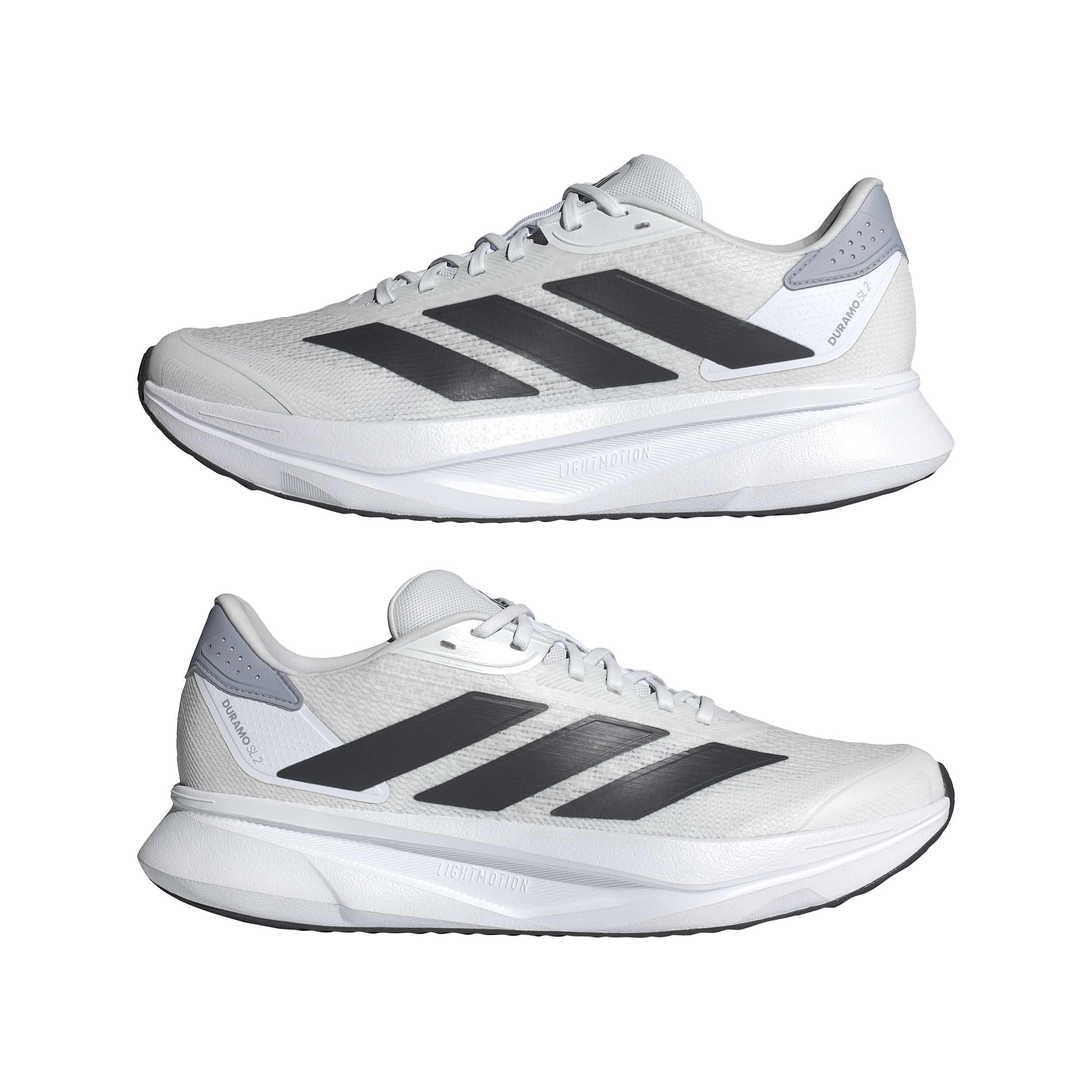 adidas Duramo SL 2.0 - Zapatillas de Running para Hombre, Blanco Negro Halo Plata, 48 EU