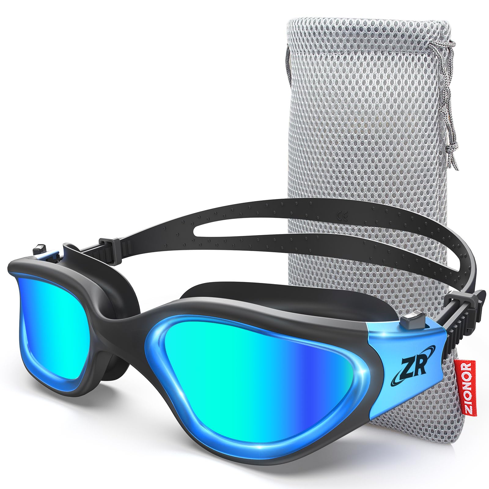 ZIONOR G1 - Polarisierte Schwimmbrille für Unisex und Erwachsene und Damen, beschlagfrei, 100% UV-Schutzbrille