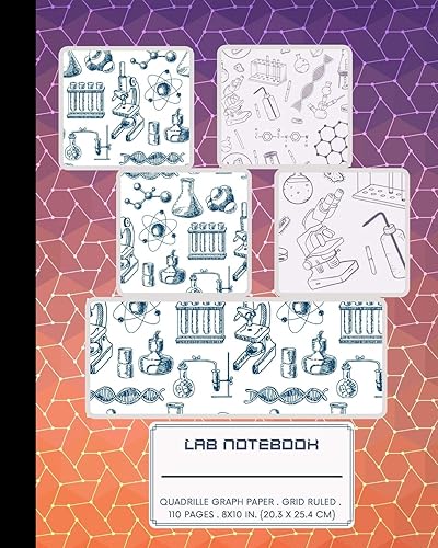 Lab Notebook: Laboratory Logbook for Scientific Experiment for Chemistry &amp; Physics Science Students Notebook with Table of Contents &amp; Numbered Pages