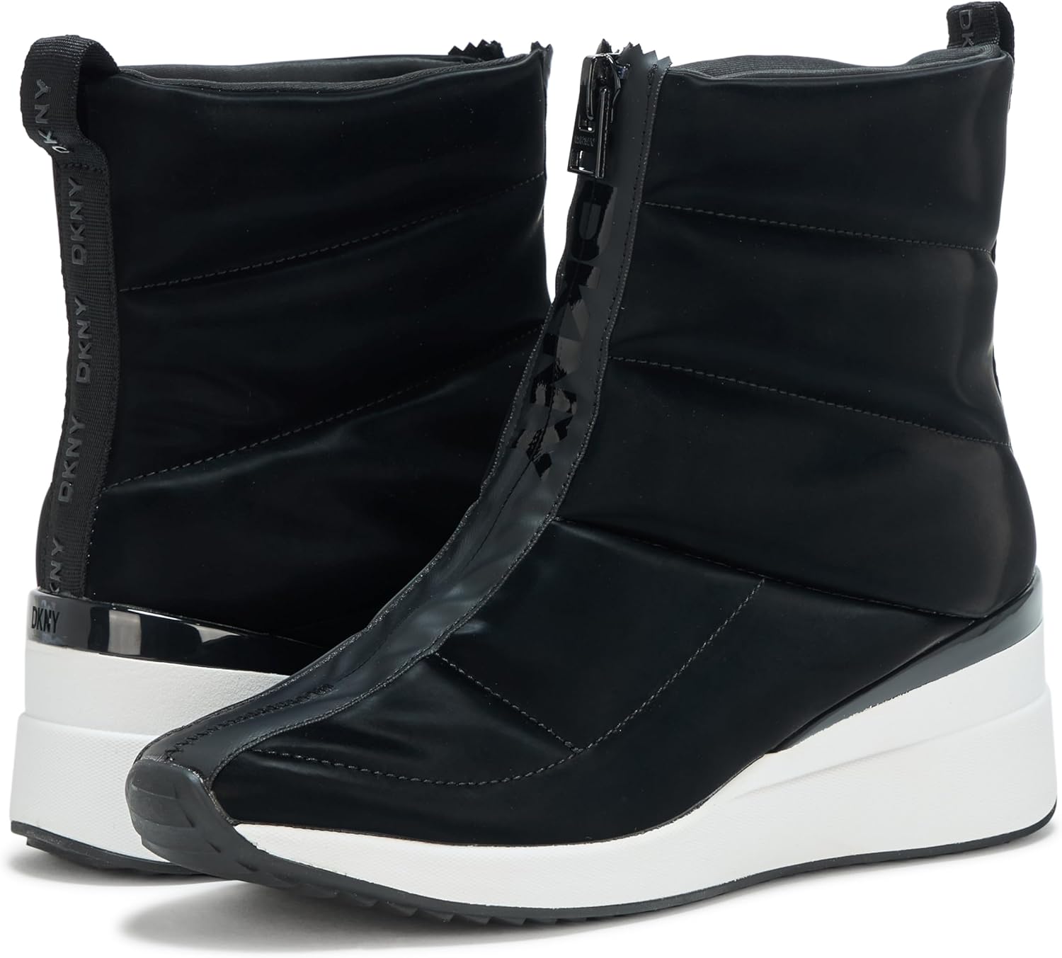 DKNY womens Parla Zip Up Wedge - Image 3